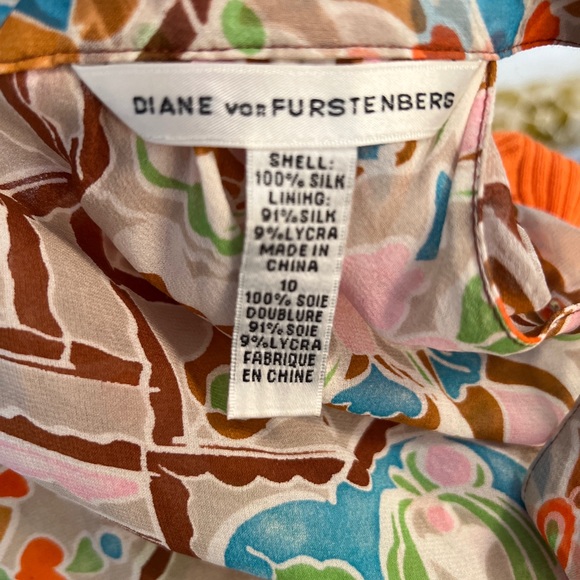 Gorgeous diane von furstenberg Summer Silk Top/Cardigan set Size 10 Or M - Picture 5 of 6